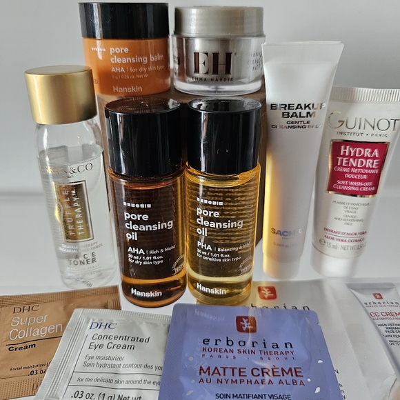 Sacheu, Guinot, Skin & Co, Emma Hardie, Hanskin, DHC, Erborian Skin Care Samples - Picture 1 of 12